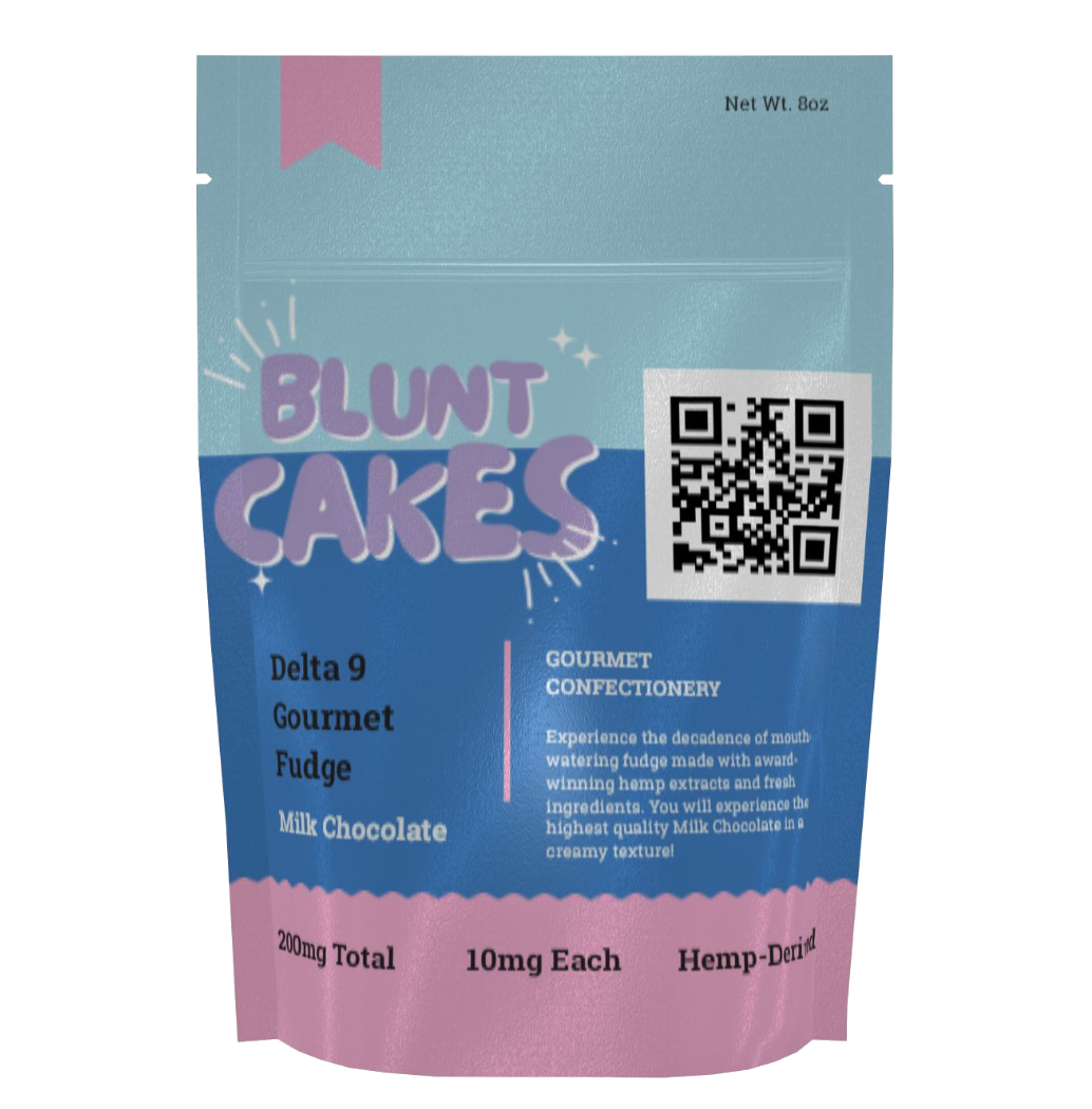 Blunt Cakes | Delta 9 Gourmet Fudge : 10mg Each - Milk Chocolate