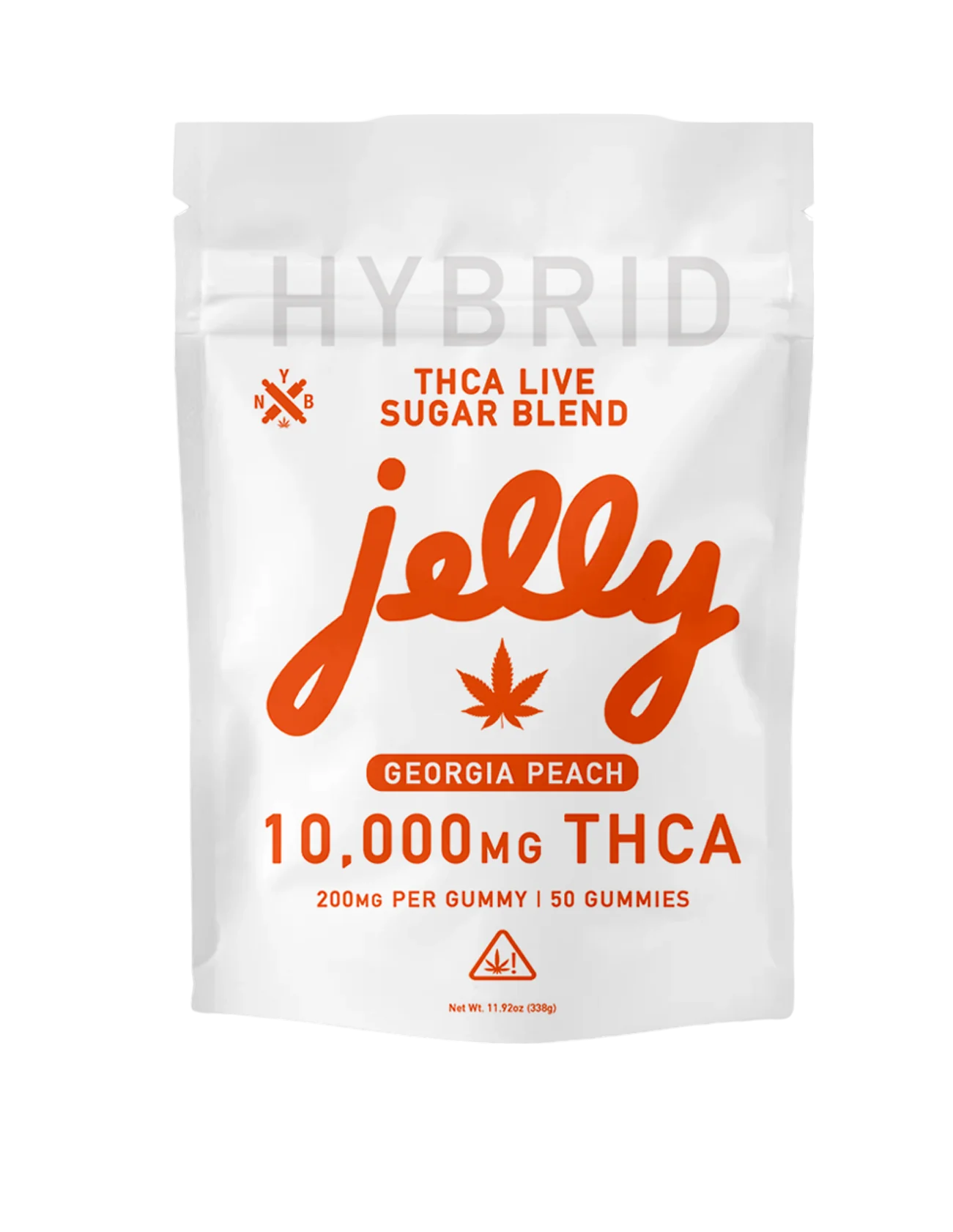 Not Your Bakery | THCa Live Sugar Gummies : 10,000mg - Georgia Peach (HYBRID)