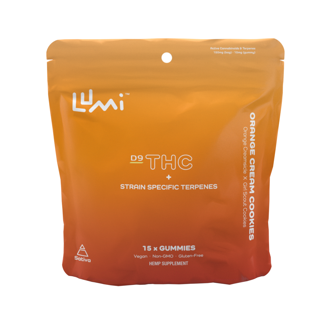 LUMI LABS | D9 Hemp Gummies - Orange Cream Cookies : SATIVA